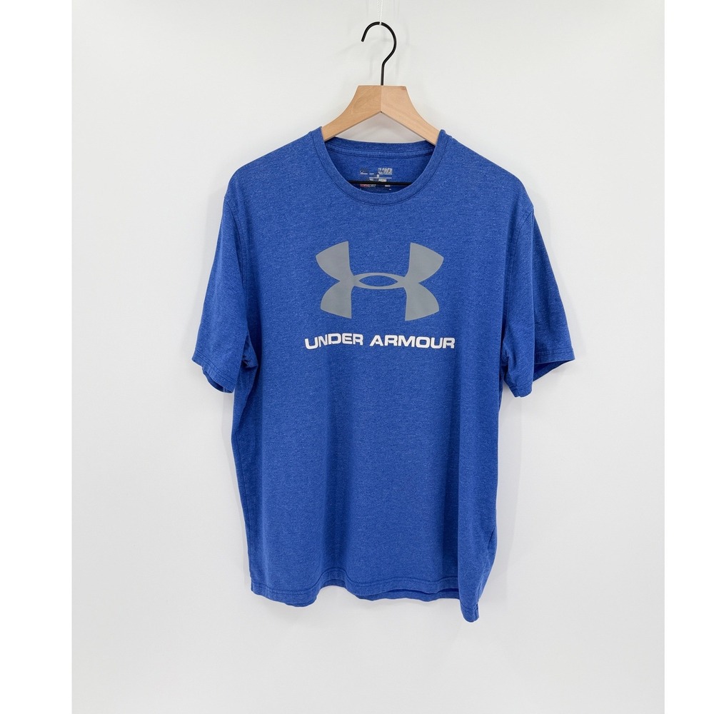 Under Armour HeatGear Athletic Performance T-Shirt XL Logo Sporty Athleisure